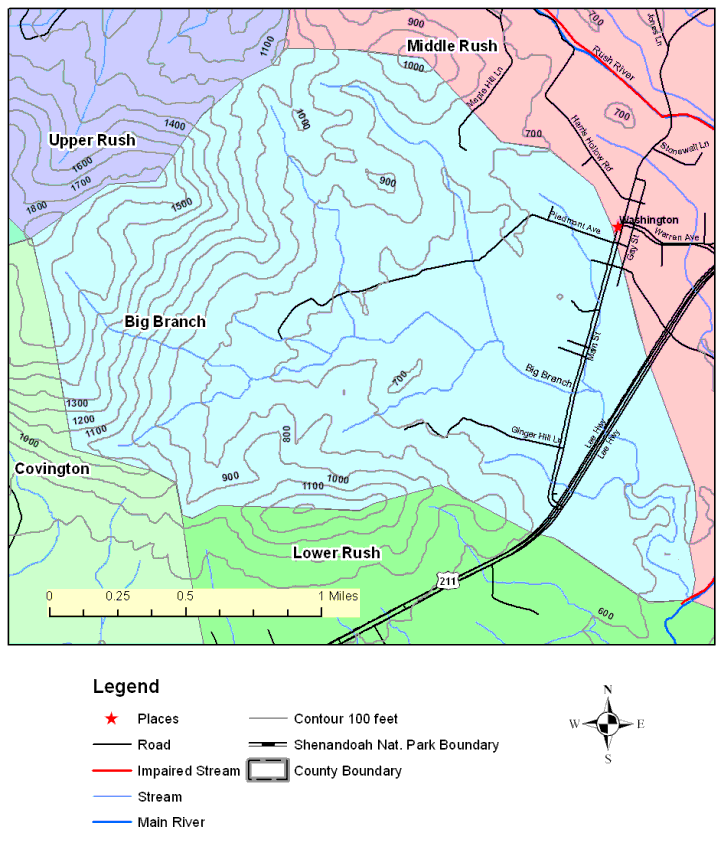 Topographic Map, Big Branch